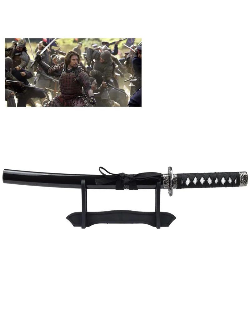 set-de-katanas-ornamentales-wakizashi-tanto-rojas-tanto-detalle-estilo