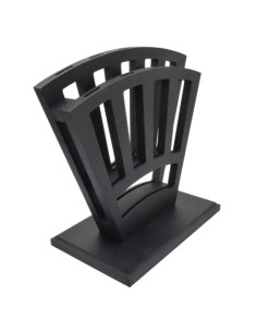 Exhibidor de 9 espadas de madera color negro 2