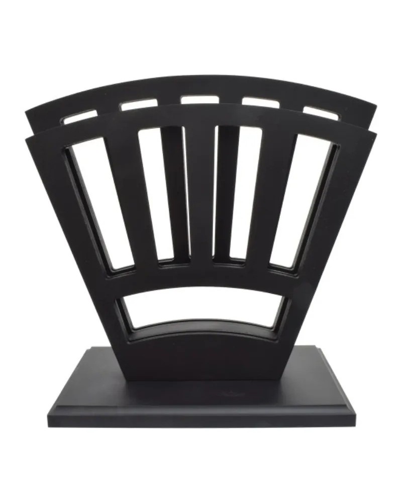 Exhibidor de 9 espadas de madera color negro