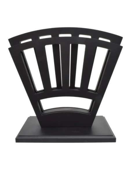 Exhibidor de 9 espadas de madera color negro