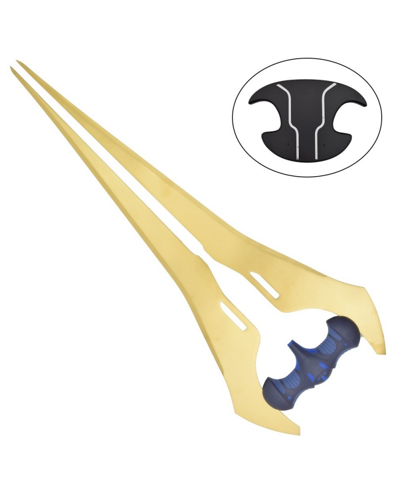 Espada Halo Sangheili Type-1 Energy Gold de acero | Katanas y Espadas