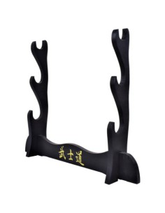 Soporte de pie de madera para 3 katanas | Katanas y Espadas