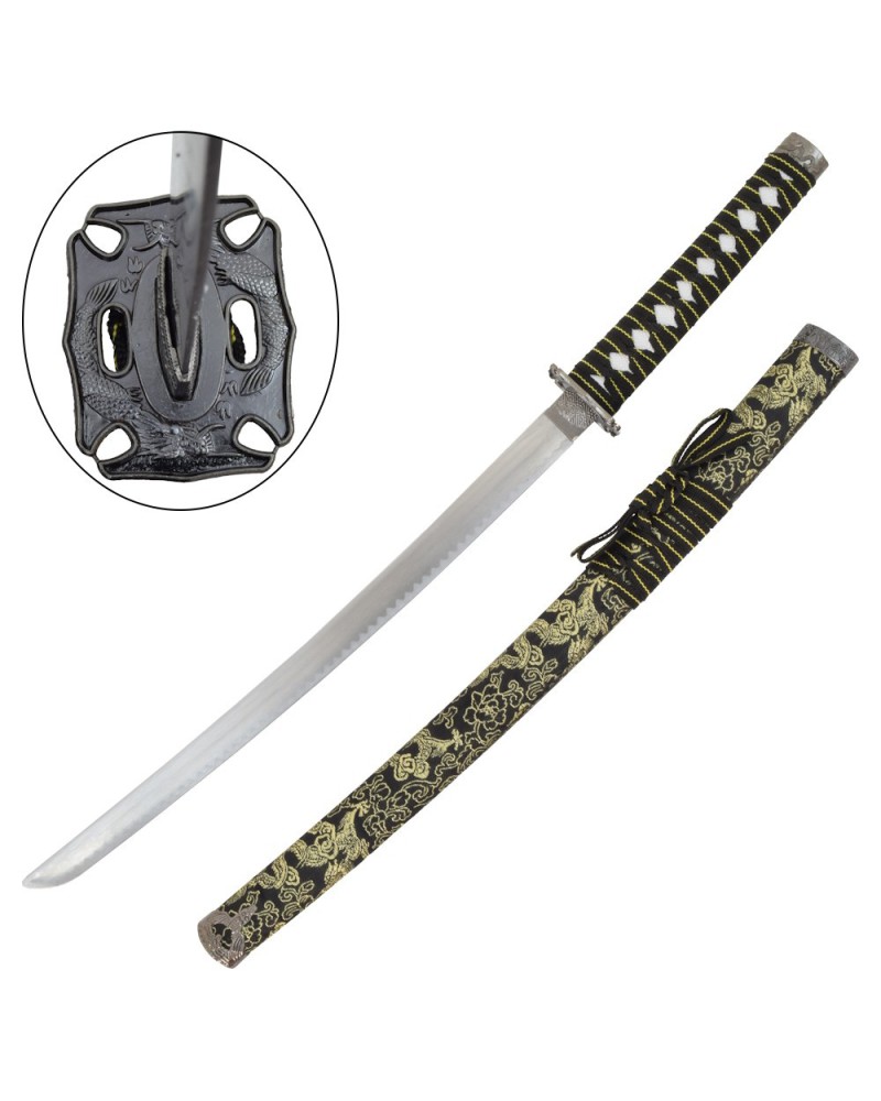 Set negro katana wakizashi y tanto ornamental | Katanas y Espadas