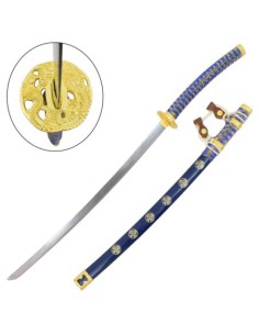 Katana azul ornamental de acero al carbono | Katanas y Espadas