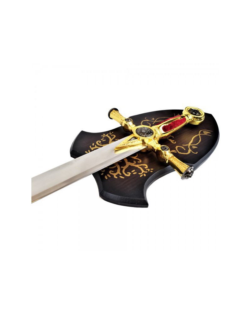 Espada masónica roja ornamental de acero | Katanas y Espadas