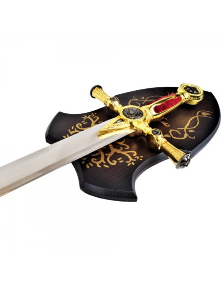 Espada masónica roja ornamental de acero | Katanas y Espadas