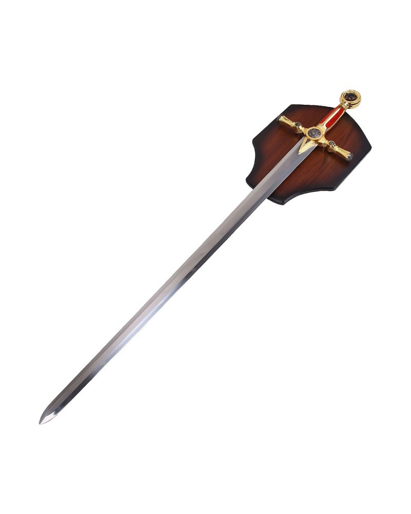 Espada masónica roja ornamental de acero | Katanas y Espadas