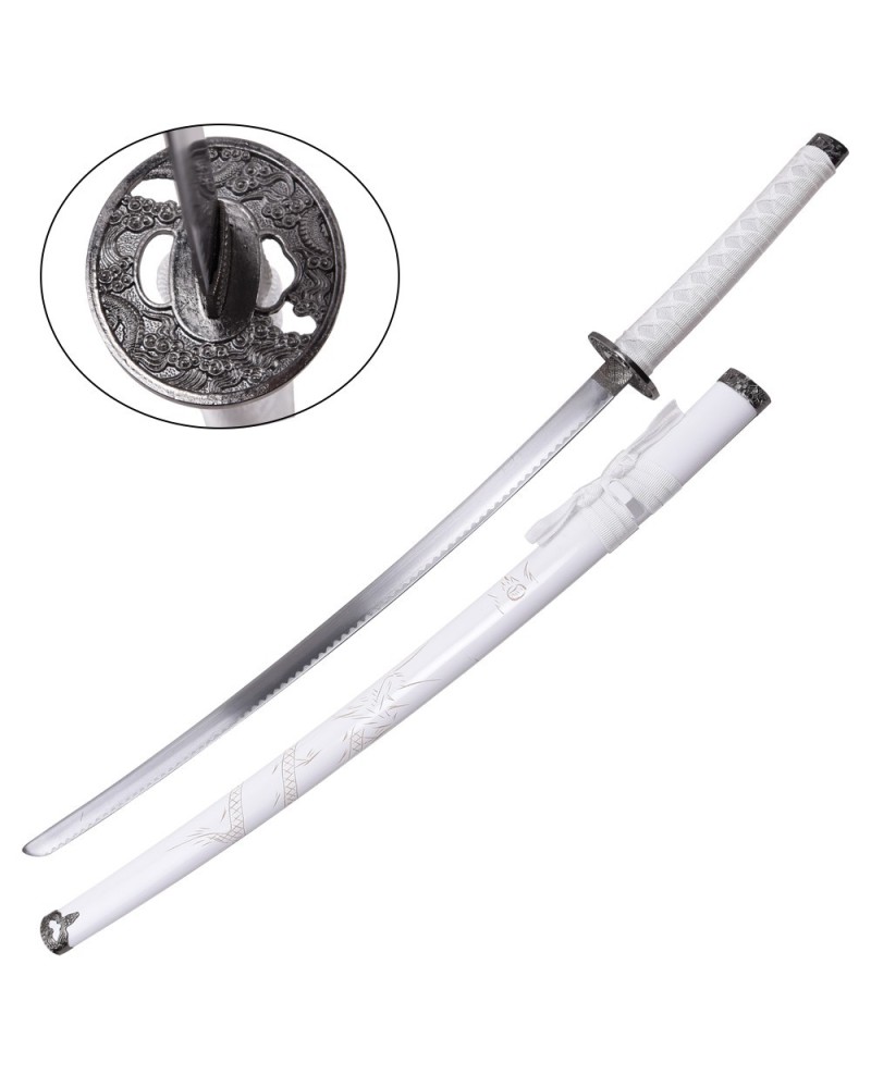 Katana blanca ornamental de acero | Katanas y Espadas