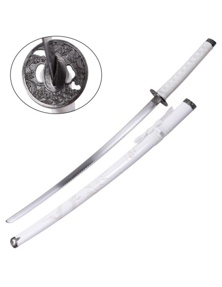 Katana blanca ornamental de acero | Katanas y Espadas