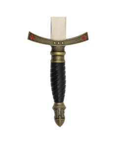 Daga templaria con vaina de polipiel de acero | Katanas y Espadas