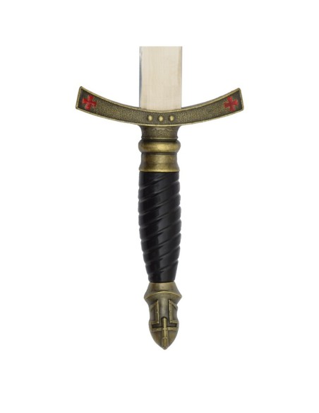 Daga templaria con vaina de polipiel de acero | Katanas y Espadas