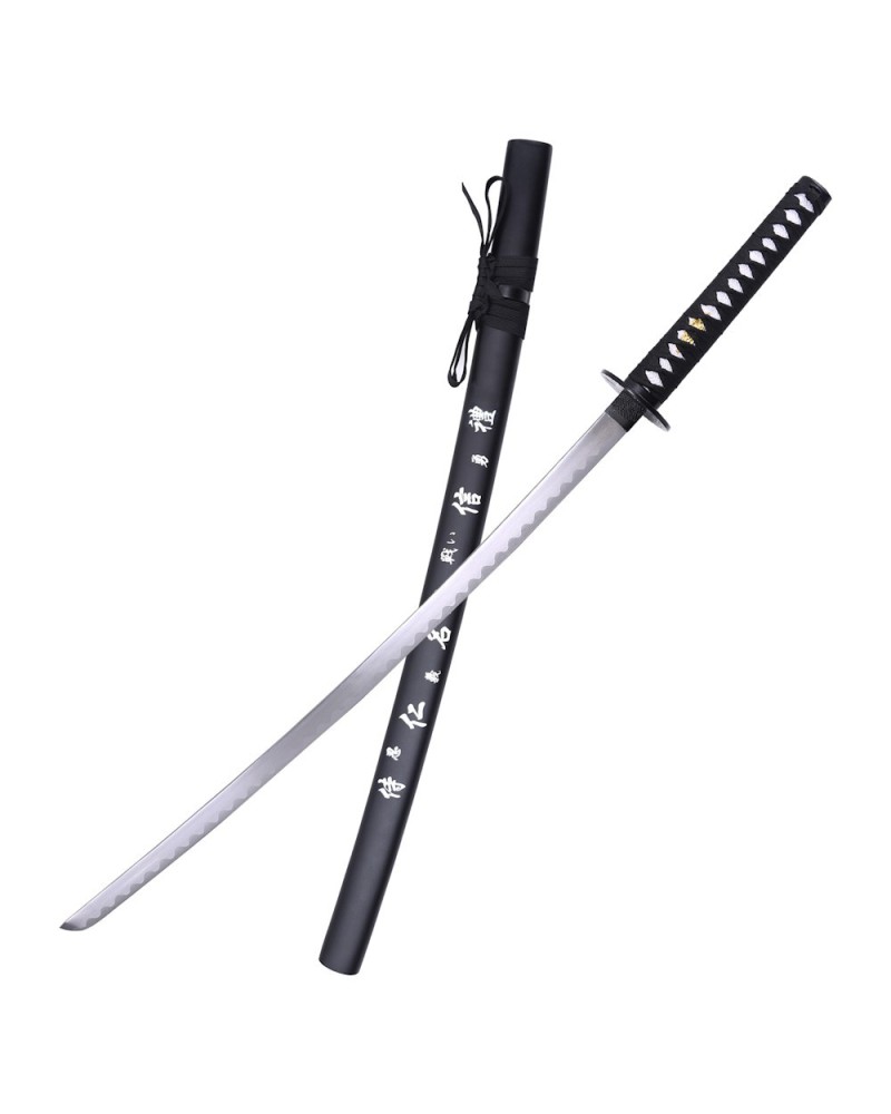 Katana negra ornamental de acero con vaina de | Katanas y Espadas