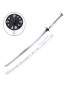 Katana blanca ornamental de acero con vaina de | Katanas y Espadas