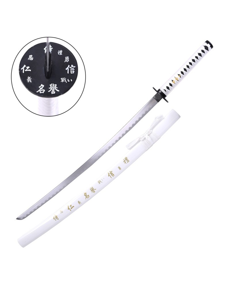 Katana blanca ornamental de acero con vaina de | Katanas y Espadas