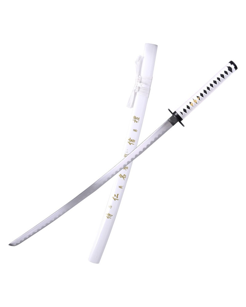 Katana blanca ornamental de acero con vaina de | Katanas y Espadas
