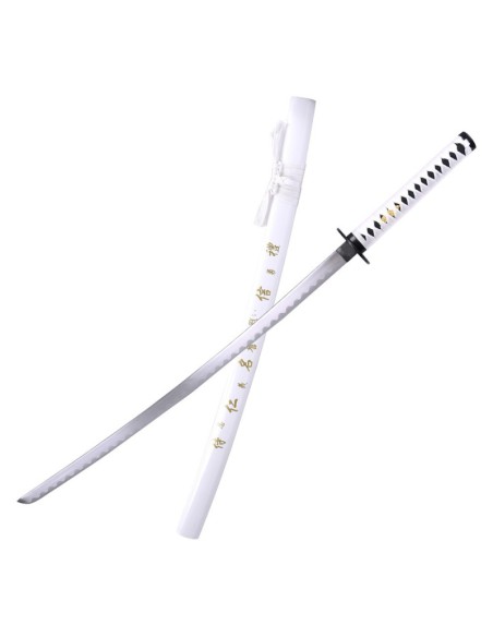 Katana blanca ornamental de acero con vaina de | Katanas y Espadas