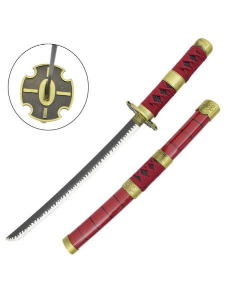 Mini katana Roronoa Zoro Sandai Kitetsu One Piece | Katanas y Espadas