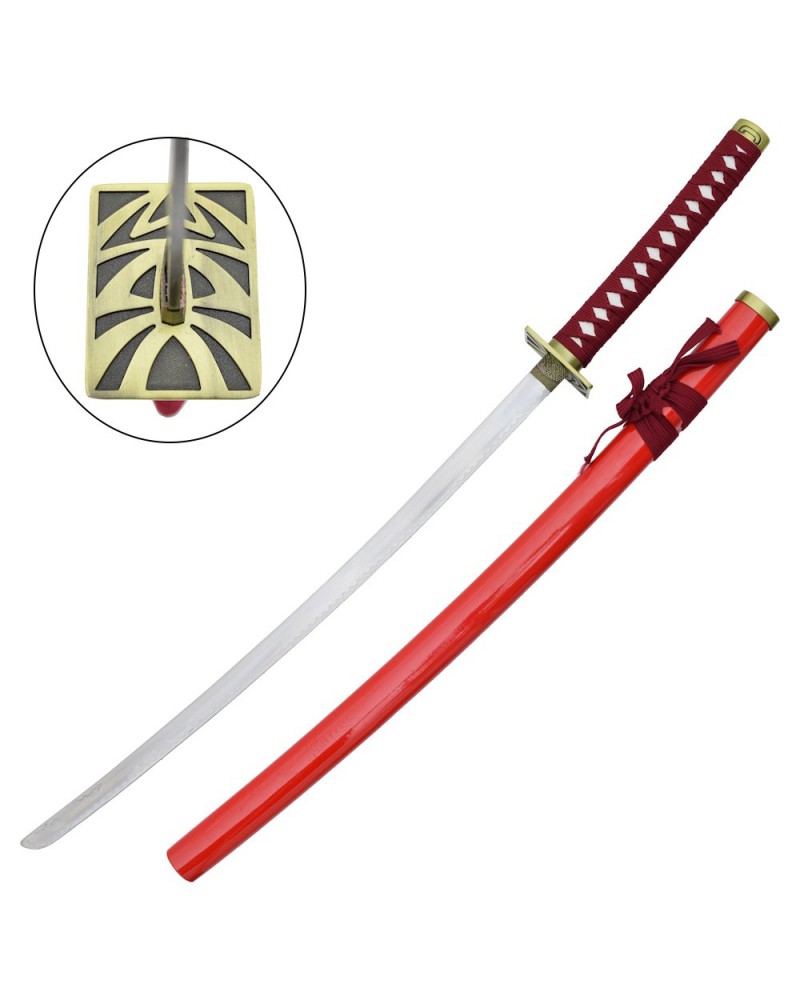 Katana Zabimaru Abarai Renji de acero - Bleach | Katanas y Espadas