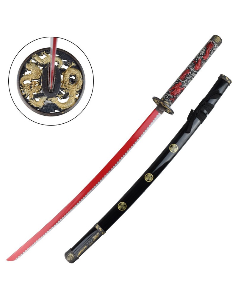 Katana dragón hoja roja | Katanas y Espadas