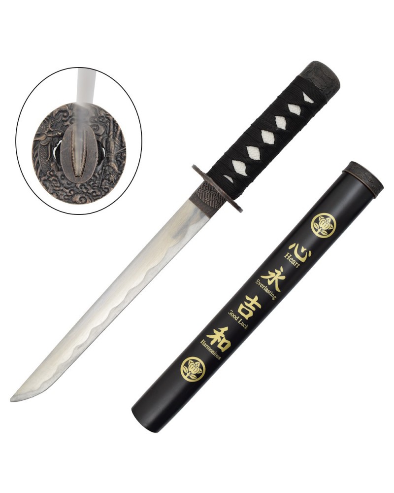 Tanto negro tsuba metálica | Katanas y Espadas