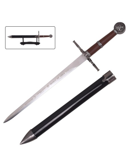 Mini espada Geralt soporte mesa | Katanas y Espadas