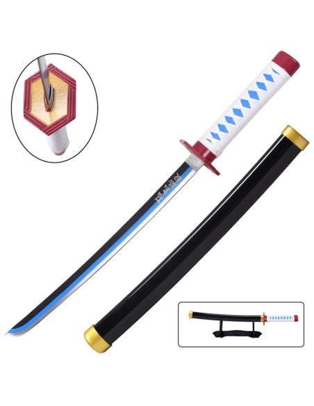 Mini katana Giyu bambú - Demon Slayer | Katanas y Espadas