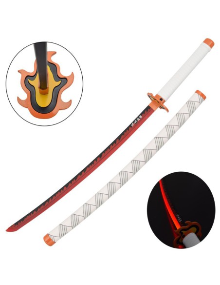 Katana Rengoku LED bambú progresivo - Demon Slayer | Katanas y Espadas