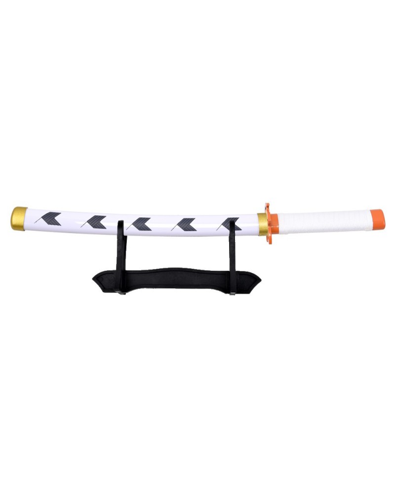 Mini katana Rengoku de bambú con soporte | Katanas y Espadas