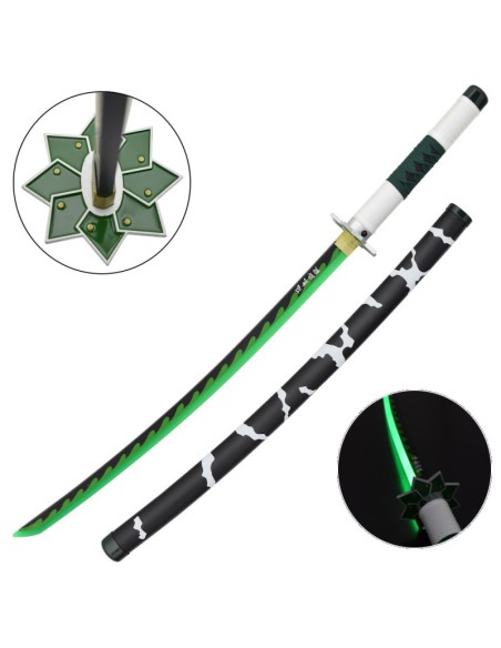 Katana Sanemi LED acero al carbono - Demon Slayer | Katanas y Espadas