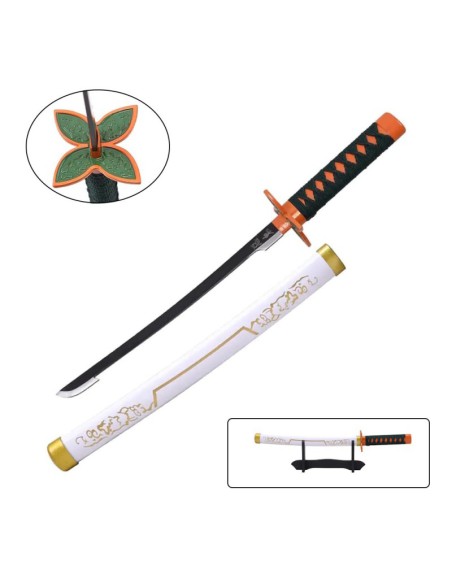 Tanto Shinobu blanco con soporte - Demon Slayer | Katanas y Espadas