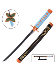 Mini katana Shinobu negra de bambú - Demon Slayer | Katanas y Espadas 2