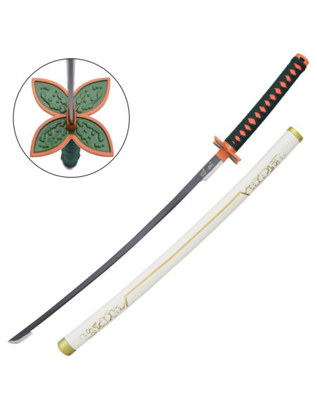 Katana Shinobu blanca de acero - Demon Slayer | Katanas y Espadas