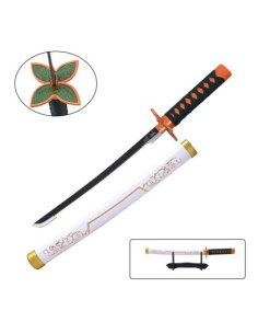 Mini katana Shinobu blanca de bambú - Demon Slayer | Katanas y Espadas