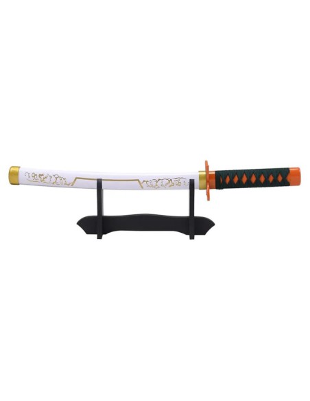 Mini katana Shinobu blanca de bambú - Demon Slayer | Katanas y Espadas