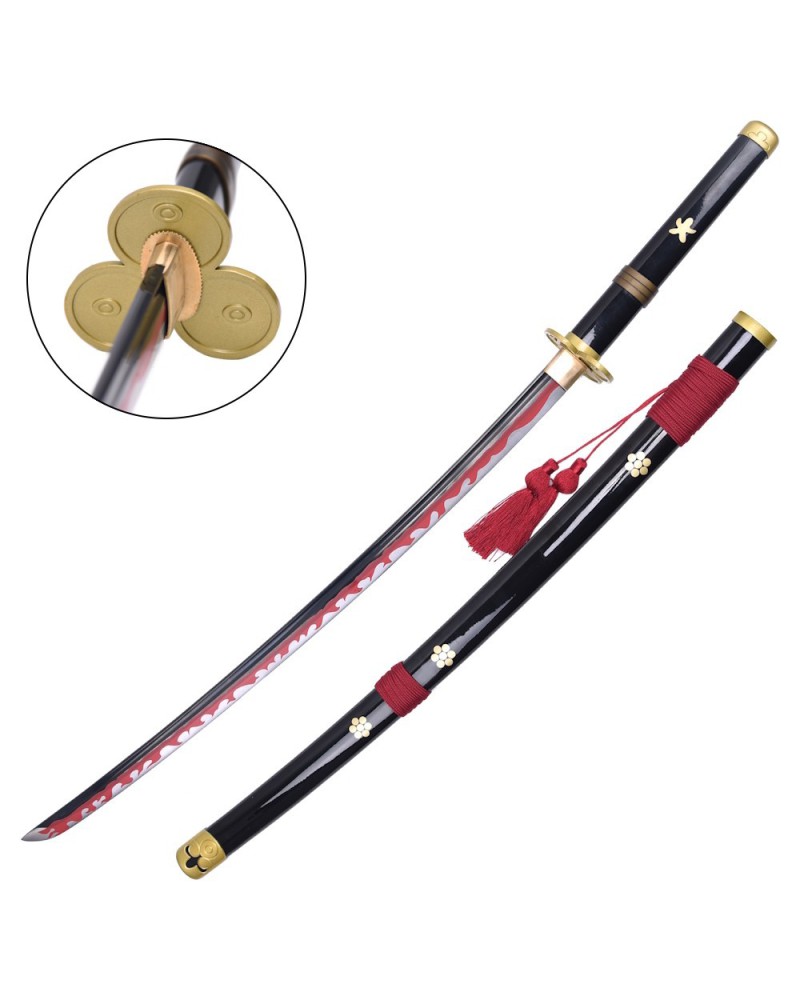Katana Enma artesanal negra de Zoro - One Piece | Katanas y Espadas