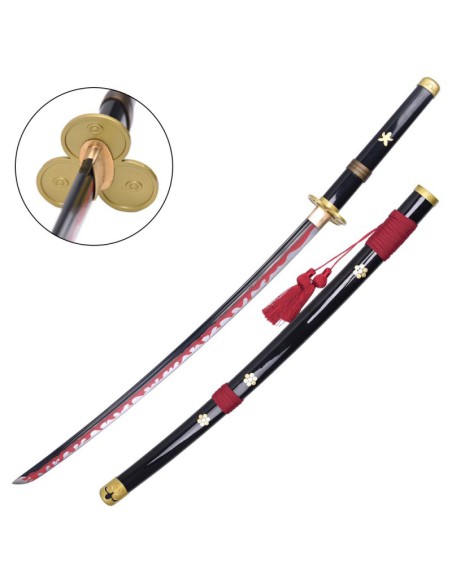 Katana Enma artesanal negra de Zoro - One Piece | Katanas y Espadas