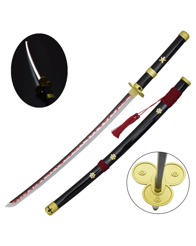 Katana Enma negra LED de Zoro - One Piece | Katanas y Espadas