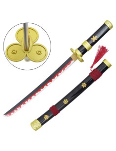 Mini katana Enma negra bambú de Zoro - One Piece | Katanas y Espadas 2