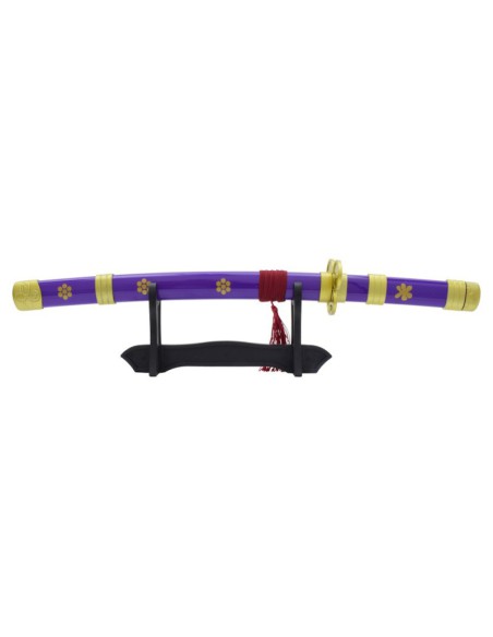 Mini katana Enma de acero con soporte - One Piece | Katanas y Espadas
