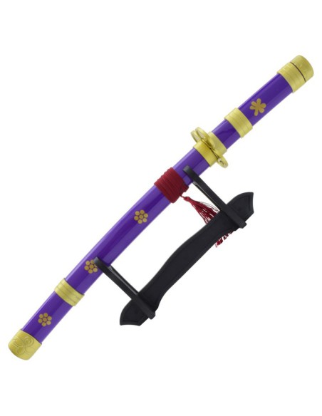 Mini katana Enma de acero con soporte - One Piece | Katanas y Espadas