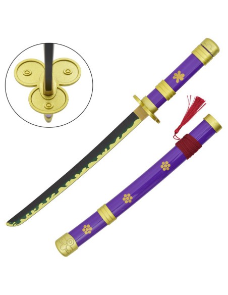 Mini katana Enma bambú con soporte - One Piece | Katanas y Espadas