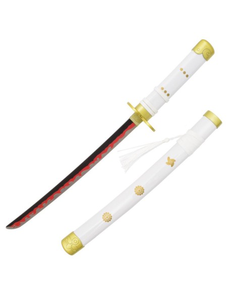 Mini katana Enma blanca con soporte - One Piece | Katanas y Espadas