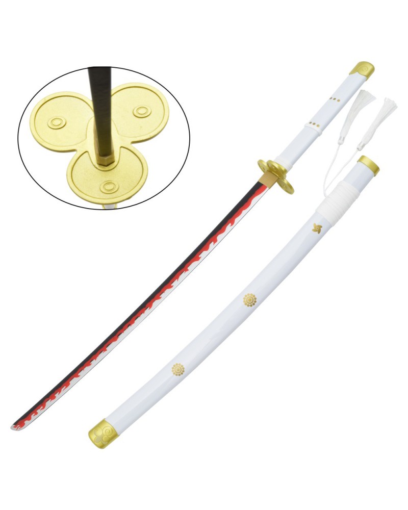 Katana Enma blanca con hoja de bambú de Zoro | Katanas y Espadas