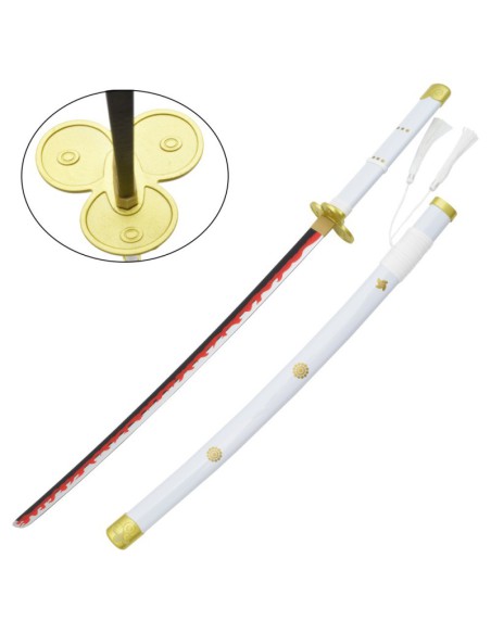 Katana Enma blanca con hoja de bambú de Zoro | Katanas y Espadas