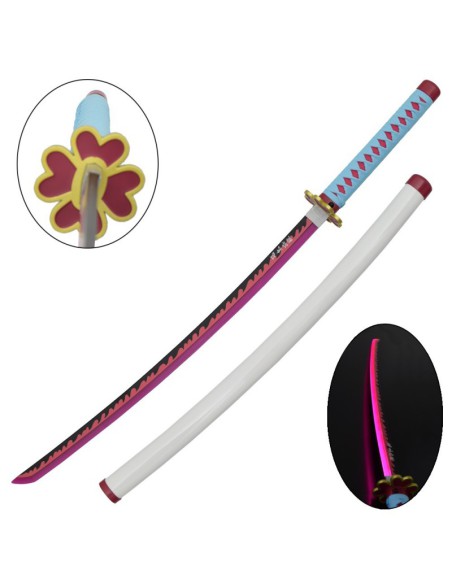 Katana LED de Mitsuri Kanroji en acero | Katanas y Espadas