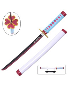 Mini katana de Mitsuri en bambú con soporte | Katanas y Espadas 2