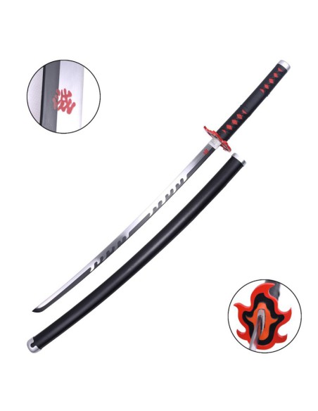 Katana de Tanjirou Kamado en acero - Demon Slayer | Katanas y Espadas