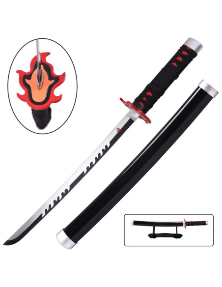Tanto de Tanjirou Kamado en acero - Demon Slayer | Katanas y Espadas