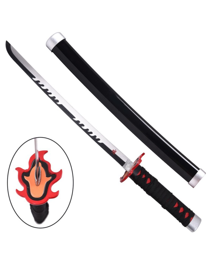 Mini katana de Tanjirou en bambú - Demon Slayer | Katanas y Espadas