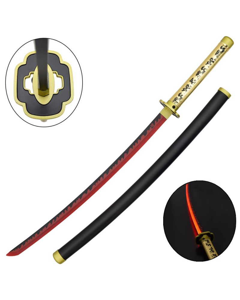 Katana LED de Yoriichi con vaina de bambú | Katanas y Espadas